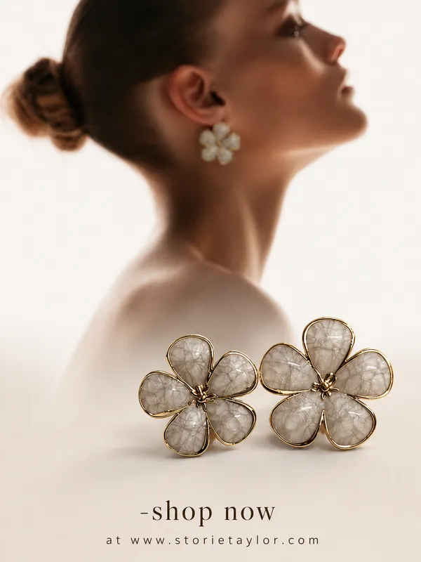 White_Floral_Stud_Earrings_|_Premium_Gold_Finish_Flower_Earrings_|_Elegant_Daily_Wear_Jewellery