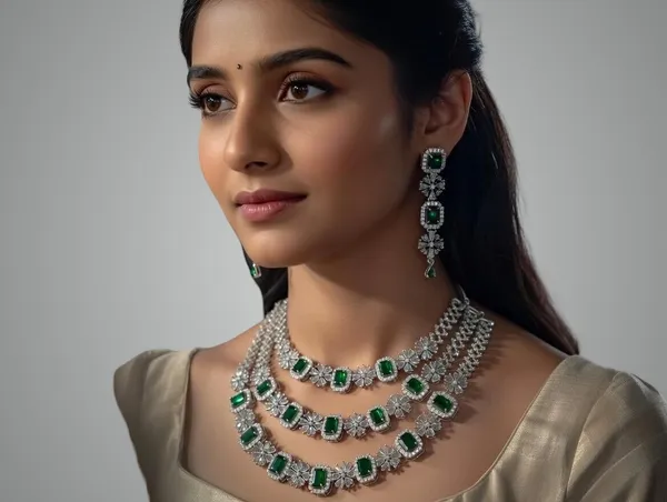 Green_American_Diamond_Pendant_Set_For_Women