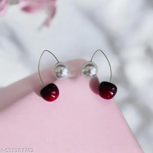Stylish_Cherry_Design_Earrings_For_Women_And_Girls