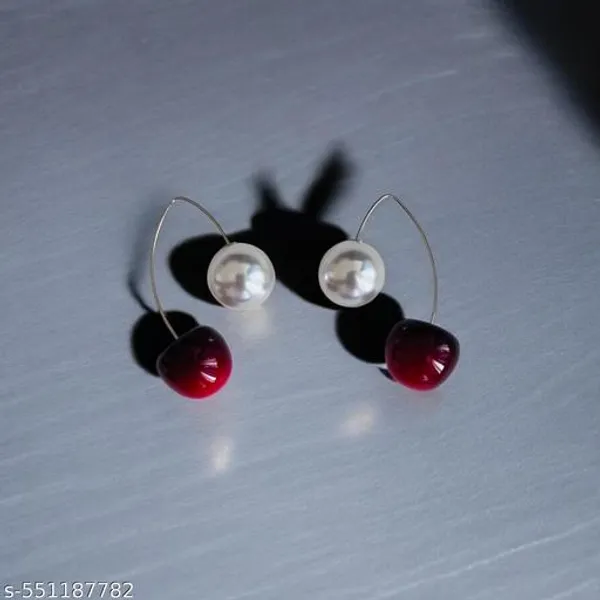 Stylish_Cherry_Design_Earrings_For_Women_And_Girls