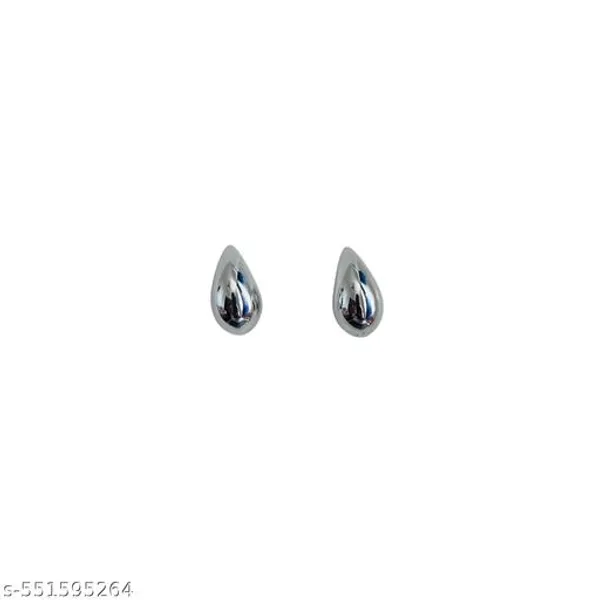 Elegant_Teardrop_Earrings_|_Silver_Finish