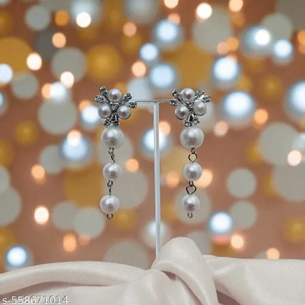 Elegant_Pearl_And_Crystal_Long_Drop_Earrings