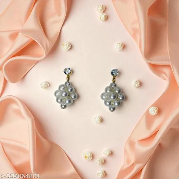 Stylish_Pearl_Cluster_Drop_Earrings_For_Women_And_Girls
