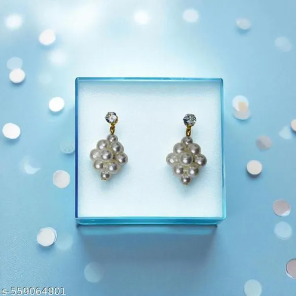 Stylish_Pearl_Cluster_Drop_Earrings_For_Women_And_Girls