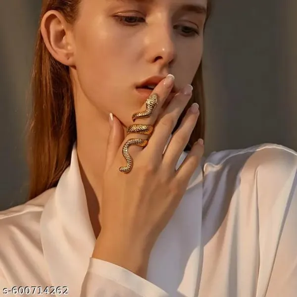 Luxury_Gold_Toned_Snake_Shape_Adjustable_Statement_Ring