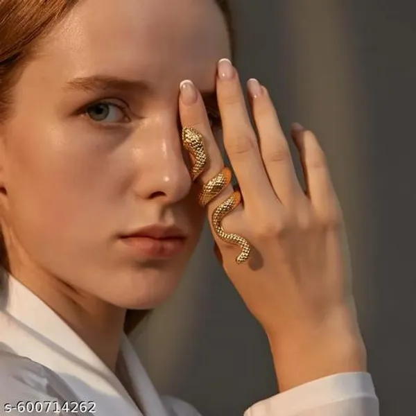 Luxury_Gold_Toned_Snake_Shape_Adjustable_Statement_Ring