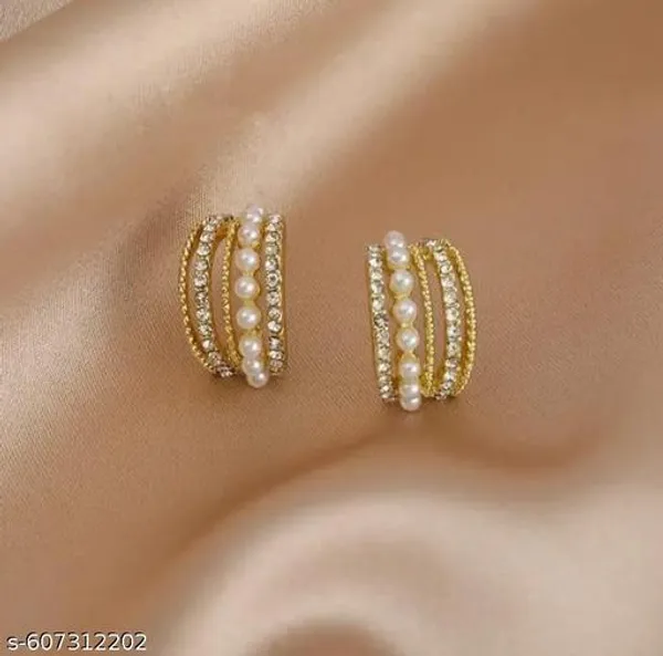Gold_Plated_Pearl_And_Stone_Studded_Hoop_Earrings