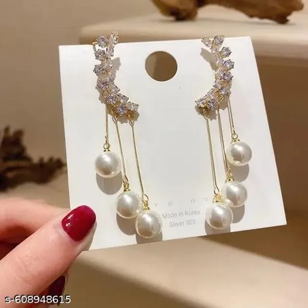 Gold_Plated_Crystal_And_Pearl_Drop_Earrings