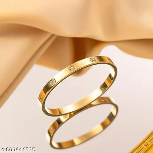 Gold_Plated_Stylish_Screw_Design_Bracelet_With_Sparkling_Stones