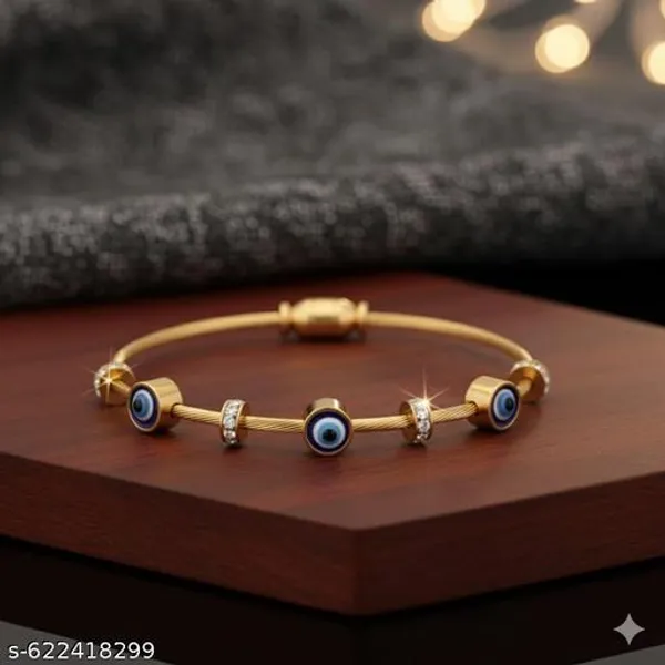 Elegant_Gold_Toned_Evil_Eye_Stainless_Steel_Bracelet_|_Anti_Tarnish_|_Adjustable