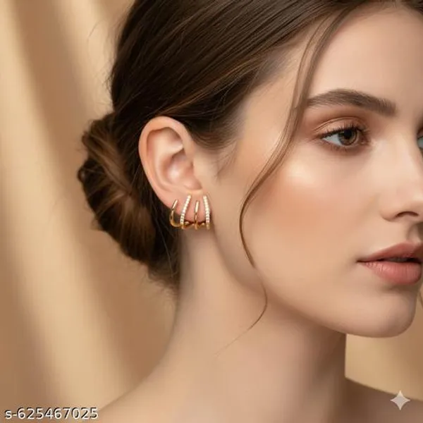 Elegant_Gold_Plated_Triple_Hoop_Earrings