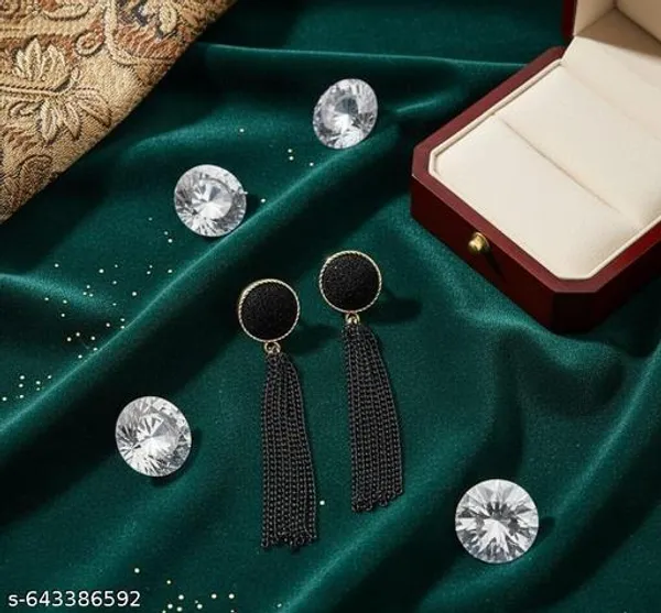Stylish_Black_Long_Dangler_Earrings_For_Women_And_Girls