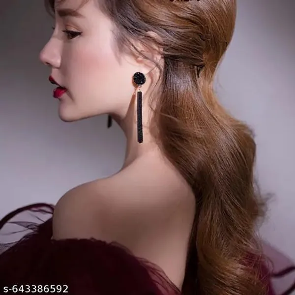 Stylish_Black_Long_Dangler_Earrings_For_Women_And_Girls