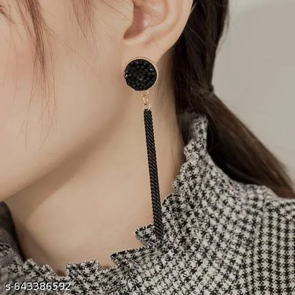 Stylish_Black_Long_Dangler_Earrings_For_Women_And_Girls