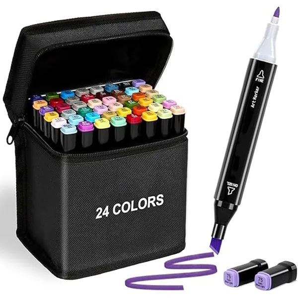 Multicolor_Plastic_Premium_Highlighter_24_Pc_Stationery