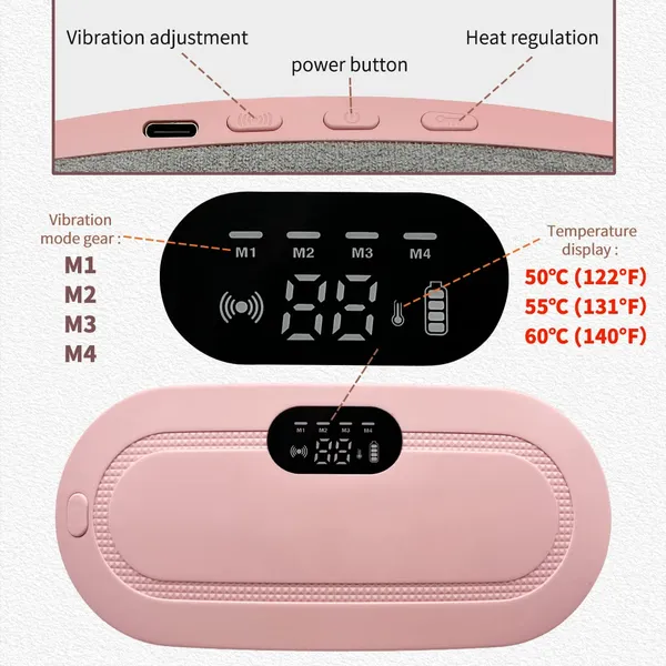 Pink_&_Grey_Plastic_Premium_Heating_Pad_Belt_For_Women