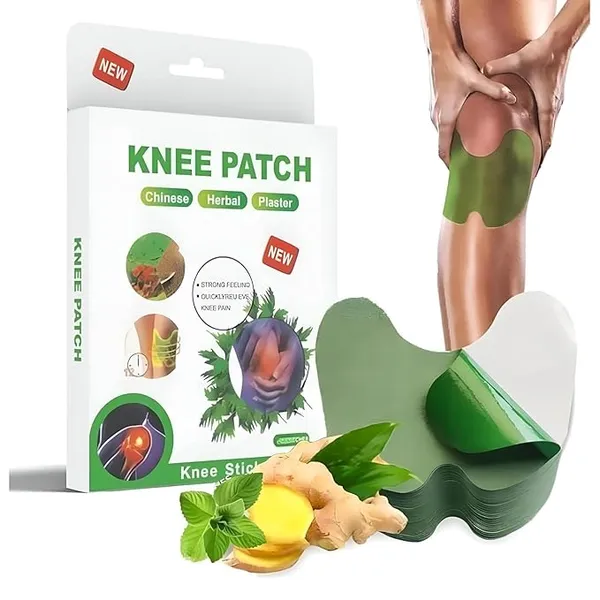 White_Non_Woven_Premium_Pain_Relief_Knee_Patches_Healthcare_Product