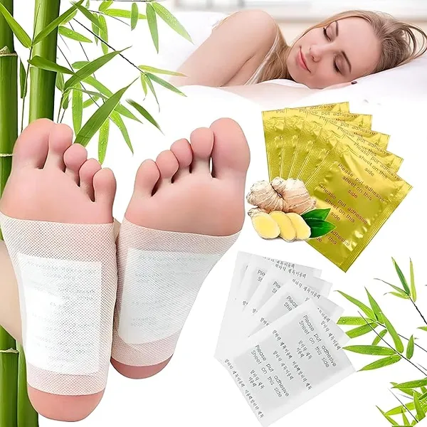 White_Non_Woven_Premium_Detox_Foot_Patch_Healthcare_Product