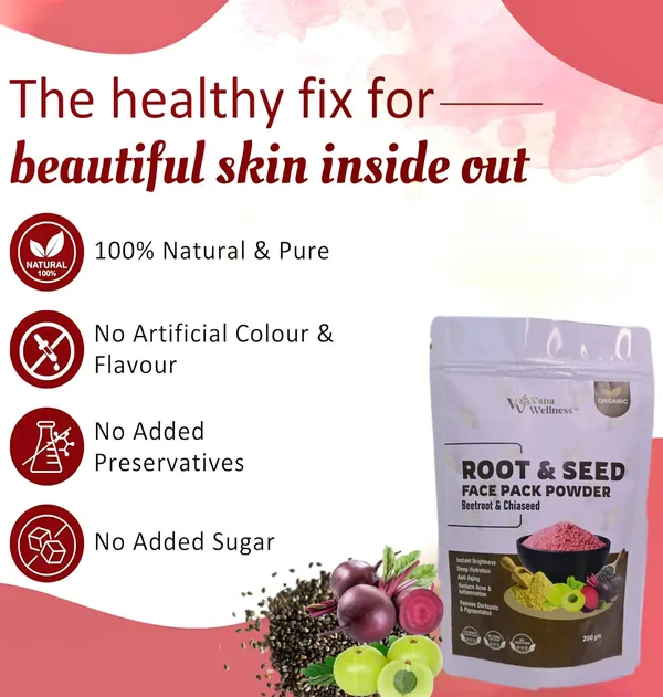 200G_Herbal_Root&Seed_Face_Pack_Powder_for_Hydrated_glowing_skin_