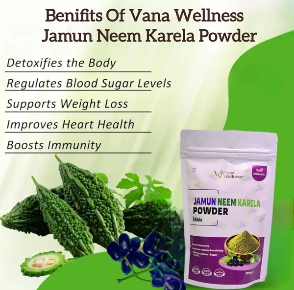 200G_Jamun_Neem_Karela_Powder_for_Manages_Blood_sugar_Level_&_Boost_immunity._(_Edible_)