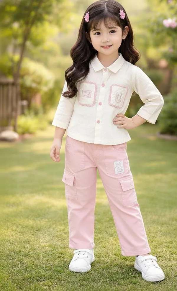 Cream_Top_And_Light_Pink_Pant_Set_For_Kids_Girl