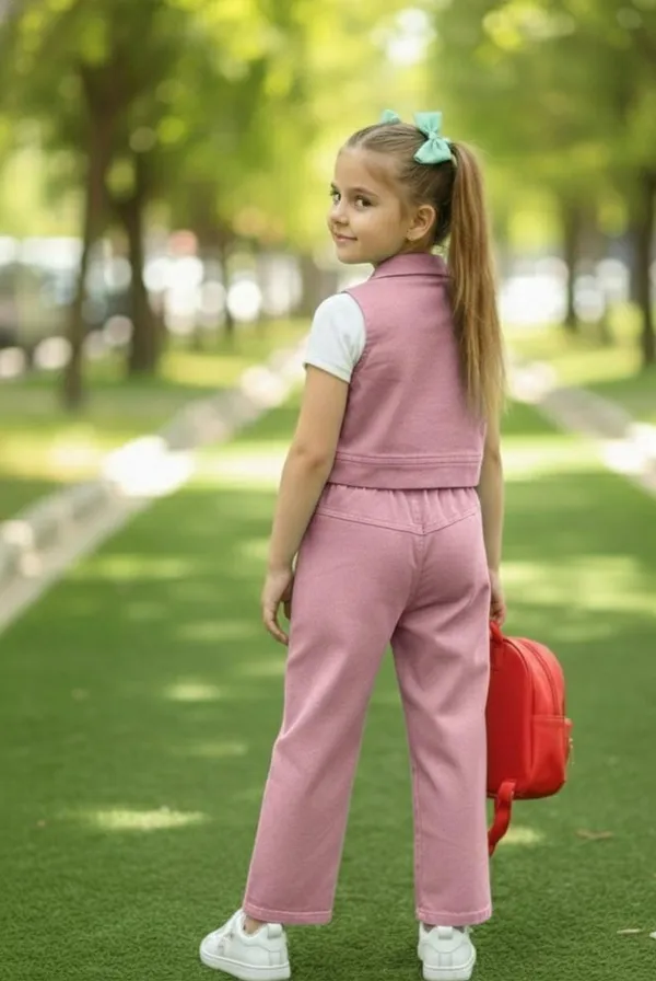 Pink_Vest_And_Pant_Set_With_Tshirt_For_Kids_Girl