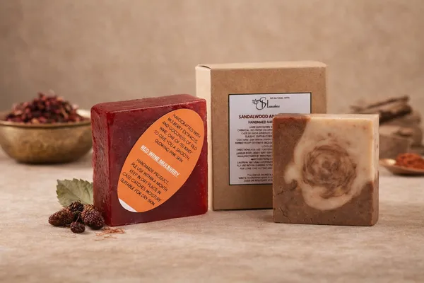 Sandalwood_Beetroot_Redwine_And_Mulberry_Handmade_Soap_Pack_Of_2