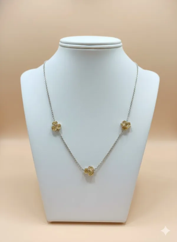 925_Silver_Jewellery_Yellow_Citrine_Stone_Pendant_Necklace_For_Women