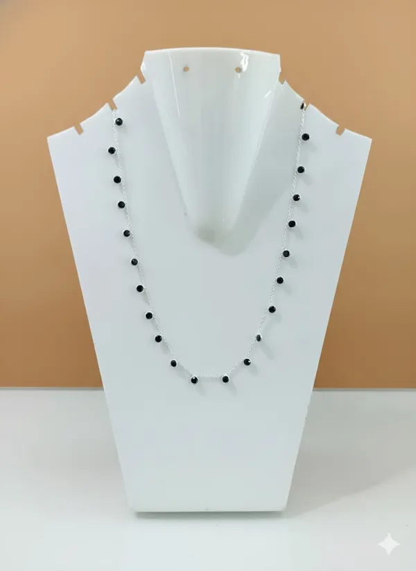 925_Silver_Jewellery_Black_Onyx_Necklace_For_Women