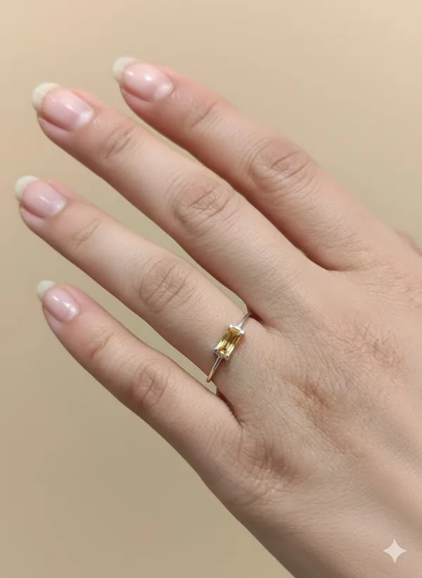 925_Silver_Jewellery_Yellow_Citrine_Silver_Ring_For_Women