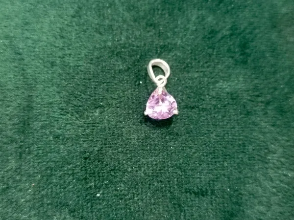 925_Silver_Jewellery_Purple_Amethyst_Heart_Silver_Pendant_Necklace_For_Women_with_chain