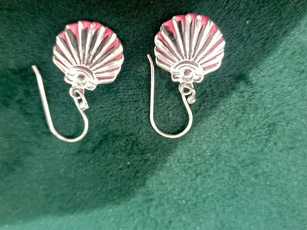 925_Silver_Jewellery_White_Shell_Silver_Earrings_For_Women