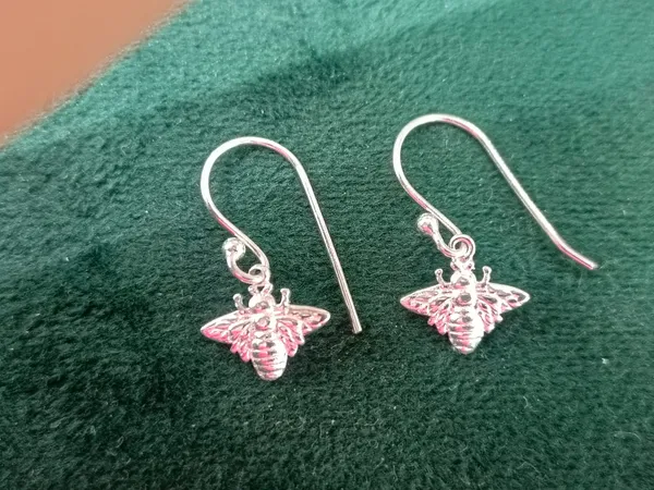 925_Silver_Jewellery_Silver_Sterling_Bee_Drop_Earrings_For_Women