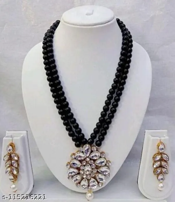 White_Alloy_&_Kundan_Fancy_Design_Necklace_Set_For_Women
