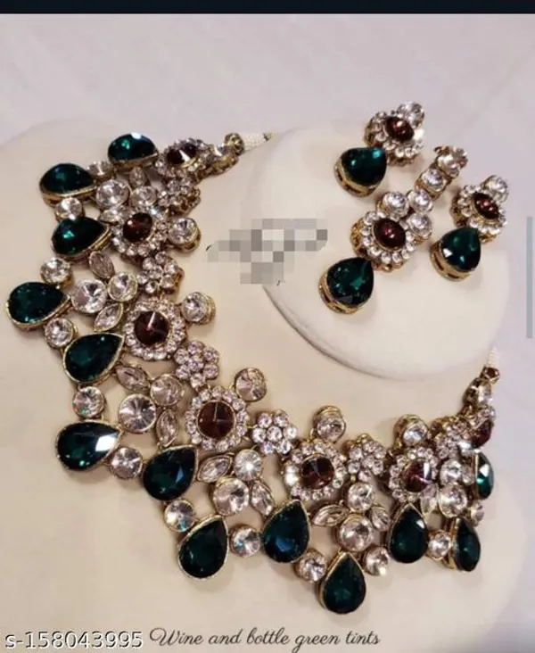 Dark_Green_Alloy_&_Artificial_Stones_Fancy_Design_Necklace_Set_For_Women