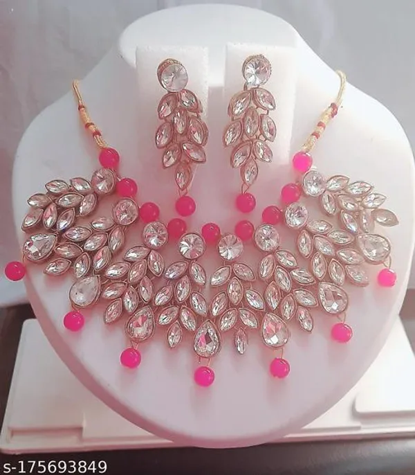Pink_Alloy_&_Kundan_Fancy_Design_Necklace_Set_For_Women