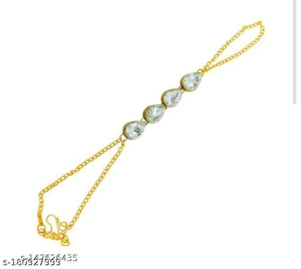 White_Alloy_&_Kundan_Fancy_Design_Bracelet_For_Women