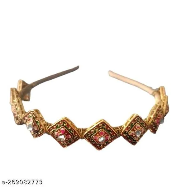 Gold_Alloy_&_Artificial_Stones_Fancy_Design_Kundan_Hairband_For_Women