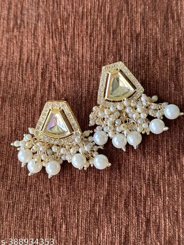 White_Alloy_&_Artificial_Stones_Fancy_Design_Earring_For_Women