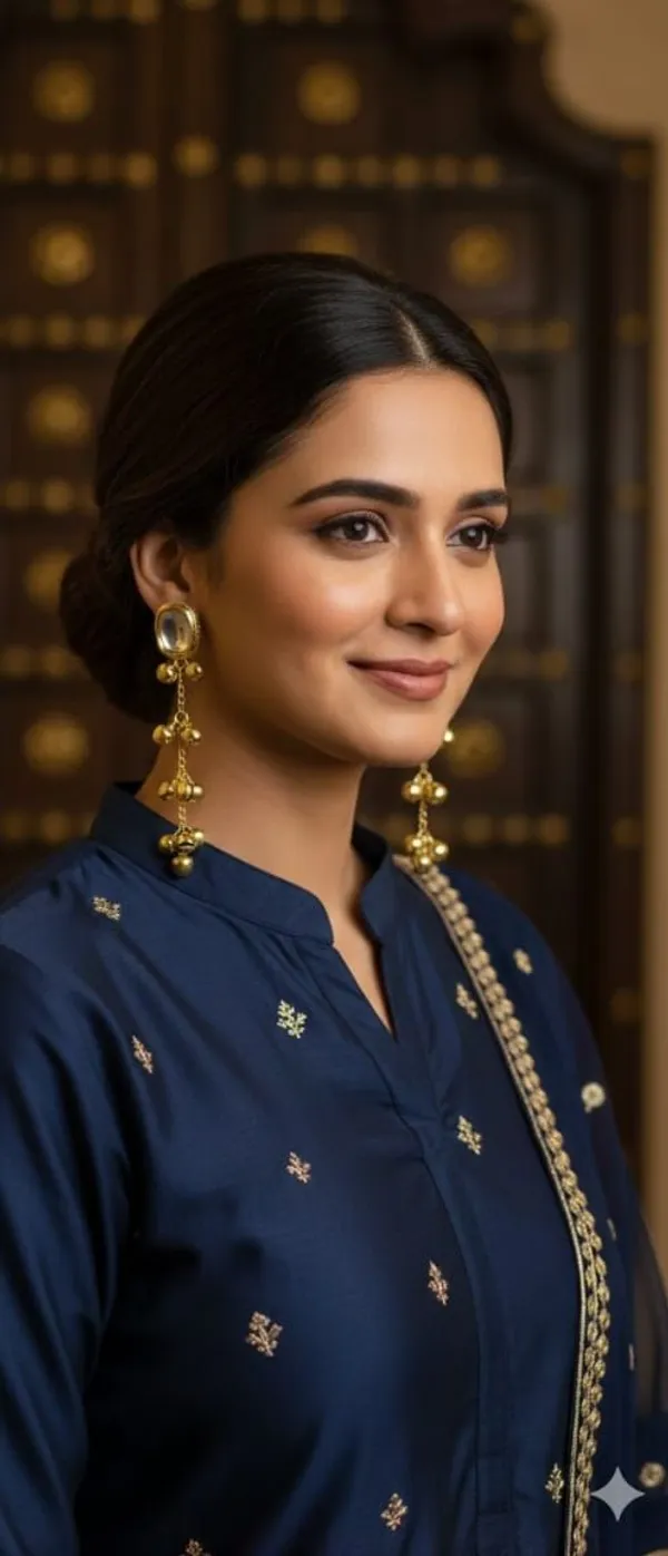 Gold_Copper_Fancy_Design_Earrings_For_Women_&_Girls