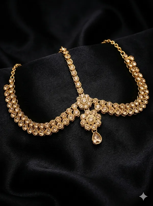 Gold_Alloy_&_Artificial_Stones_Fancy_Design_Mangtika_For_Women