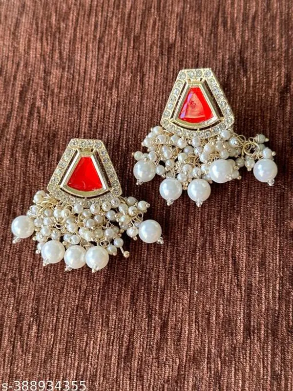 Red_And_Gold_Alloy_&_Artificial_Stones_Fancy_Design_Earring_For_Women