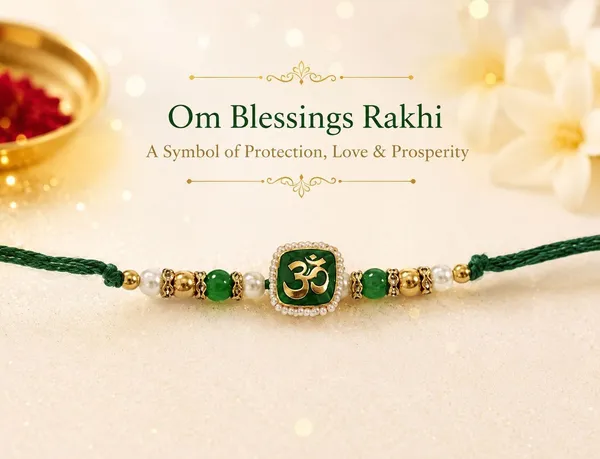 Madi_Designer_Om_rakhi_Zardosi,_Gold,_Mauli_Thread,_Assorted,_Yarn,_Pearl,_Kundan_Chawal_Roli_Pack__Set_(1_rakhi)