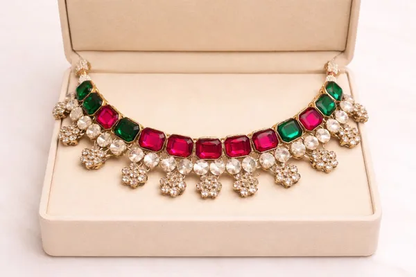 Multicolor_Alloy_&_Artificial_Stones_Fancy_Design_Necklace_Set_For_Women