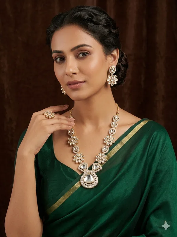 Multicolor_Alloy_&_Kundan_Fancy_Design_Necklace_For_Women