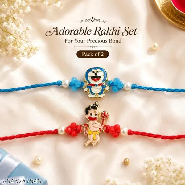 Designer_Kids_Character_Rakhi_Combo_Fancy_Cartoon_Rakhi_Set_For_Raksha_Bandhan_Adorable_Kids_Rakhi_Combo_With_Pearl_Beads_Trendy_Cartoon_Rakhi_Collection_For_Boys_Festive_Kids_Special_Rakhi_Set_Pack_Of_2
