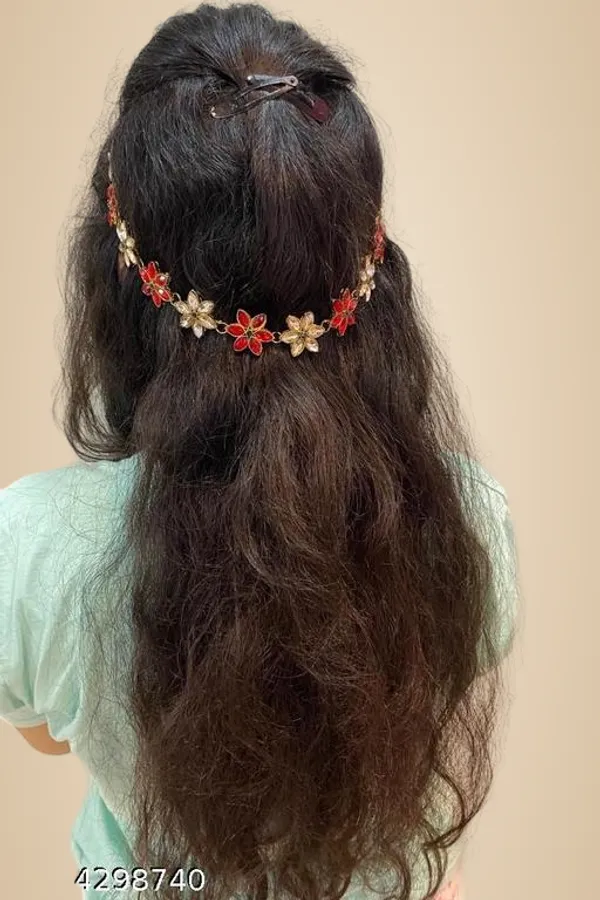 Light_Gold_Alloy_&_Artificial_Stones_Fancy_Design_Hair_Accessory_For_Women