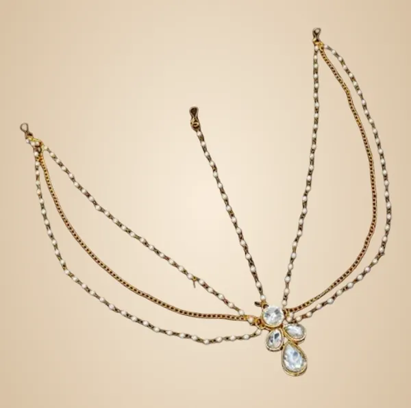 Gold_Alloy_&_Kundan_Fancy_Design_Maang_Tikka_For_Women