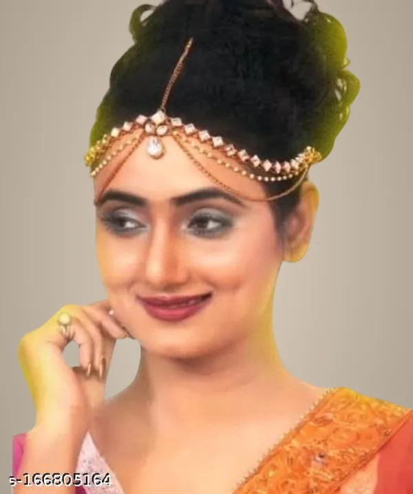 Gold_Alloy_&_Artificial_Stones_Fancy_Design_Maang_Tikka_For_Women
