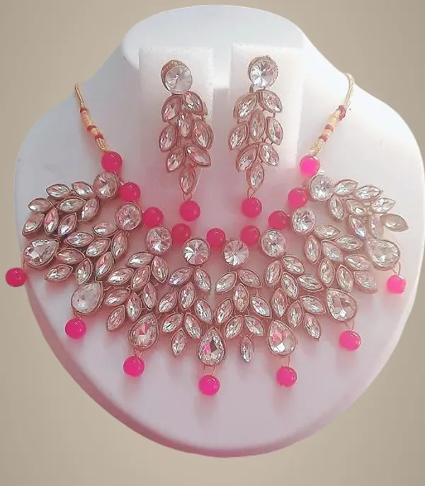 Pink_Alloy_&_Kundan_Fancy_Design_Necklace_Set_For_Women